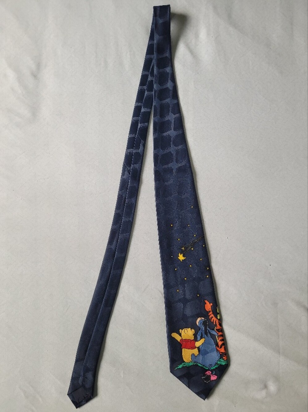 Disney Navy Tie with Winnie the Pooh & Friends
